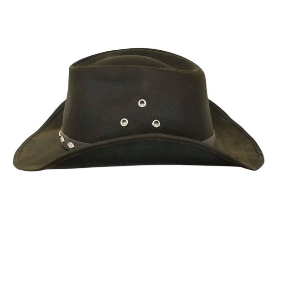 Outback Trading Company Hat Men's 14716 Badlands UPF Waterproof Oilskin Cowboy - Picture 3 of 11